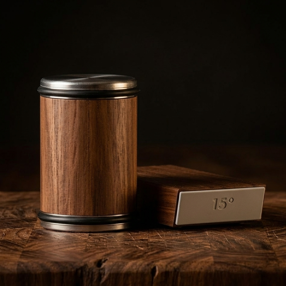 Aiguiseur de Couteaux Roulant - Angle 15°/20° - Surface Diamant - Noyer