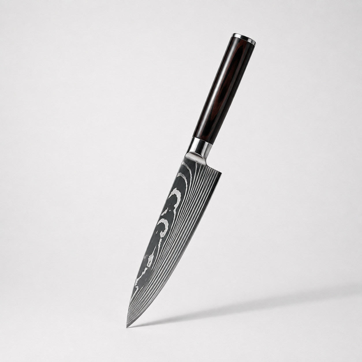 Couteau de Chef Japonais Manche Bois Noir