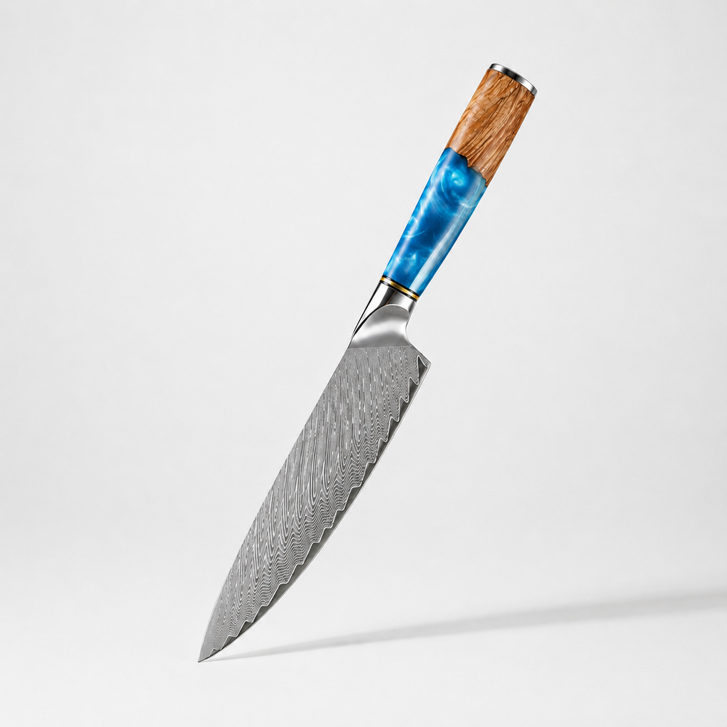 Couteau de Cuisine Japonais Gyuto Océan en acier