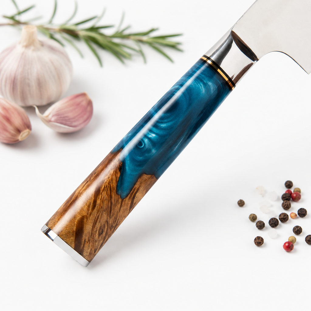 Couteau de Cuisine Japonais Gyuto Océan en acier